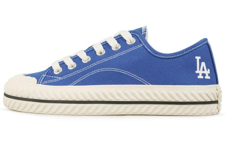 MLB Playball Anti-Slip And Wear-Resistant Lightweight Low-Top Canvas Shoes Unisex Blue White