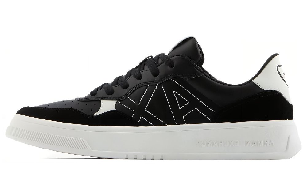 ARMANI EXCHANGEAE Low Top Skateboard Shoes Men's Black