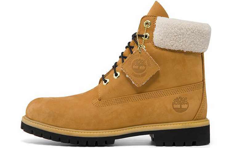 Timberland 6 Inch Premium Shearling Boots 'Wheat Nubuck' Women's