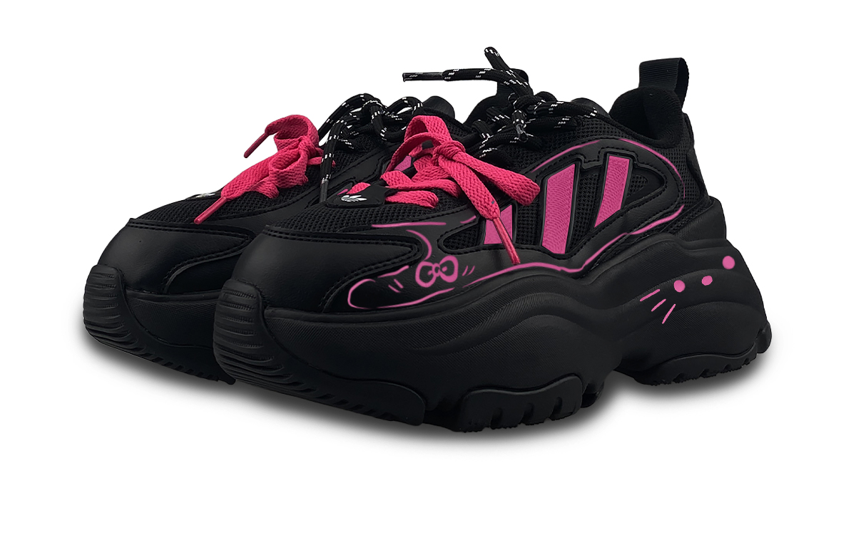 Adidas Originals OZGAIA Low Top Casual Shoes Women's Black Pink купить в интернет-магазине Yoocart с быстрой доставкой по России.