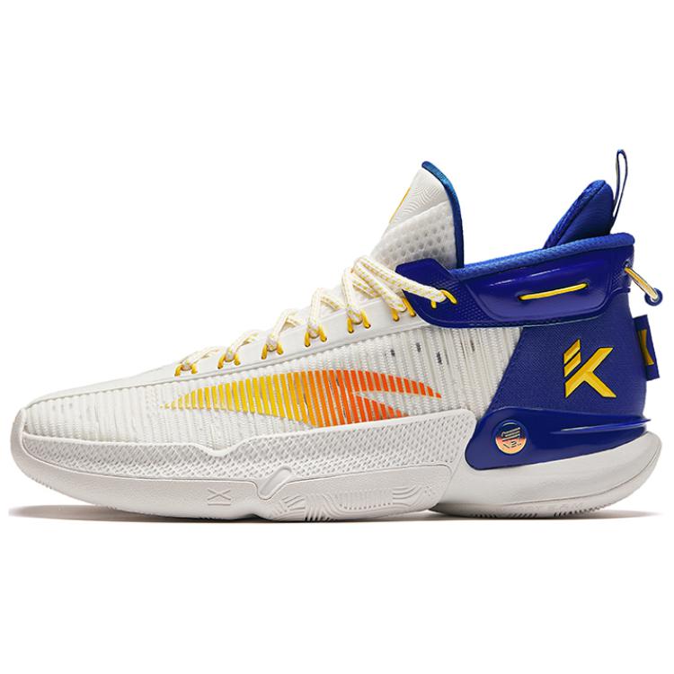 Anta KT9 Cushioning Wear-Resistant Low-Top Basketball Shoes Men's White Blue