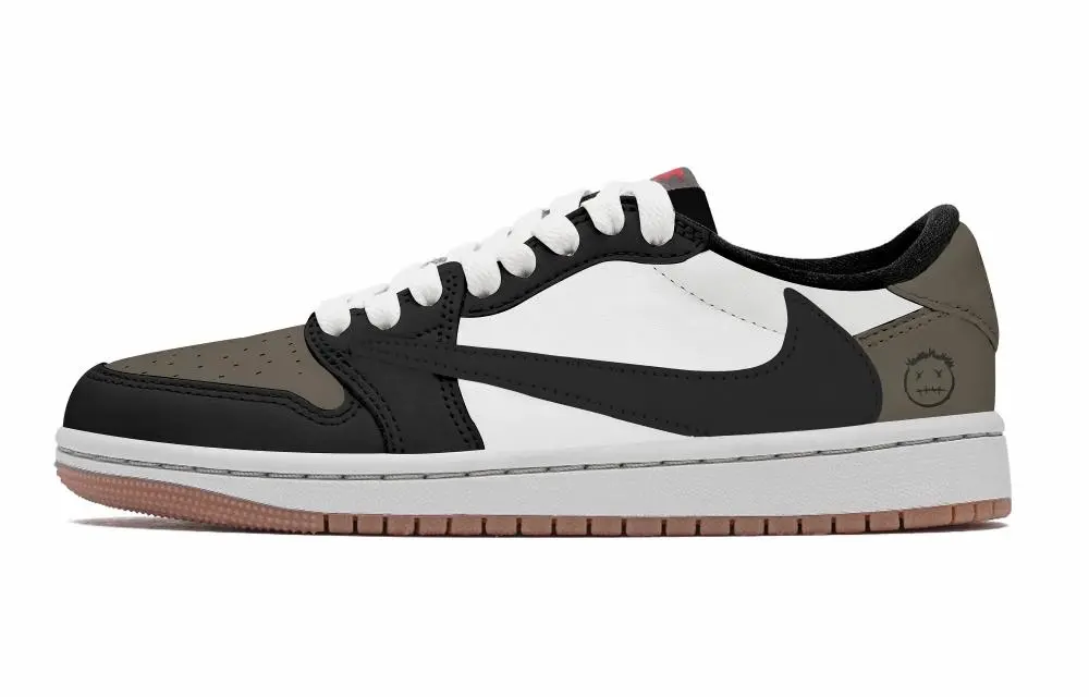 Jordan Air Jordan 1 Vintage Basketball Shoes Unisex Low top Brown
