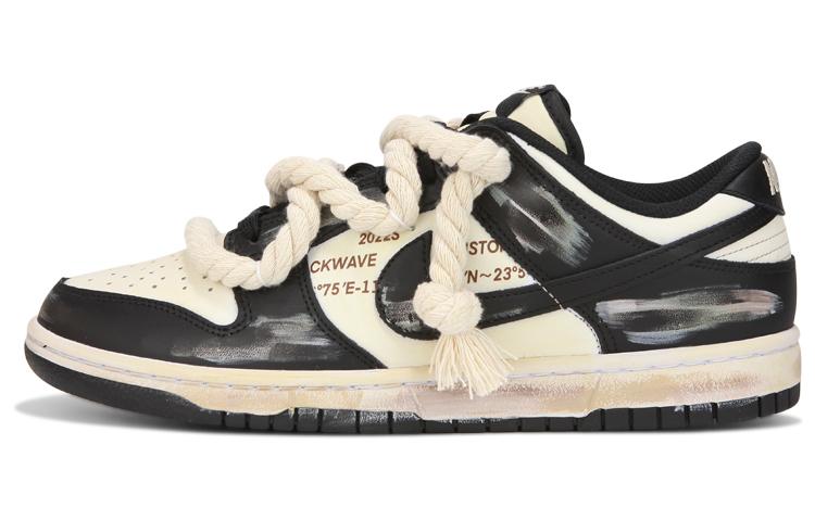 Nike Dunk Low-Top Skateboard Shoes Men's Black