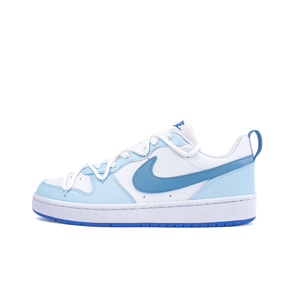 Nike Court Borough Low Hokkaido Love Letter Amber Anti Slip Wear Resistant Low Top Skateboard Shoes GS Blue