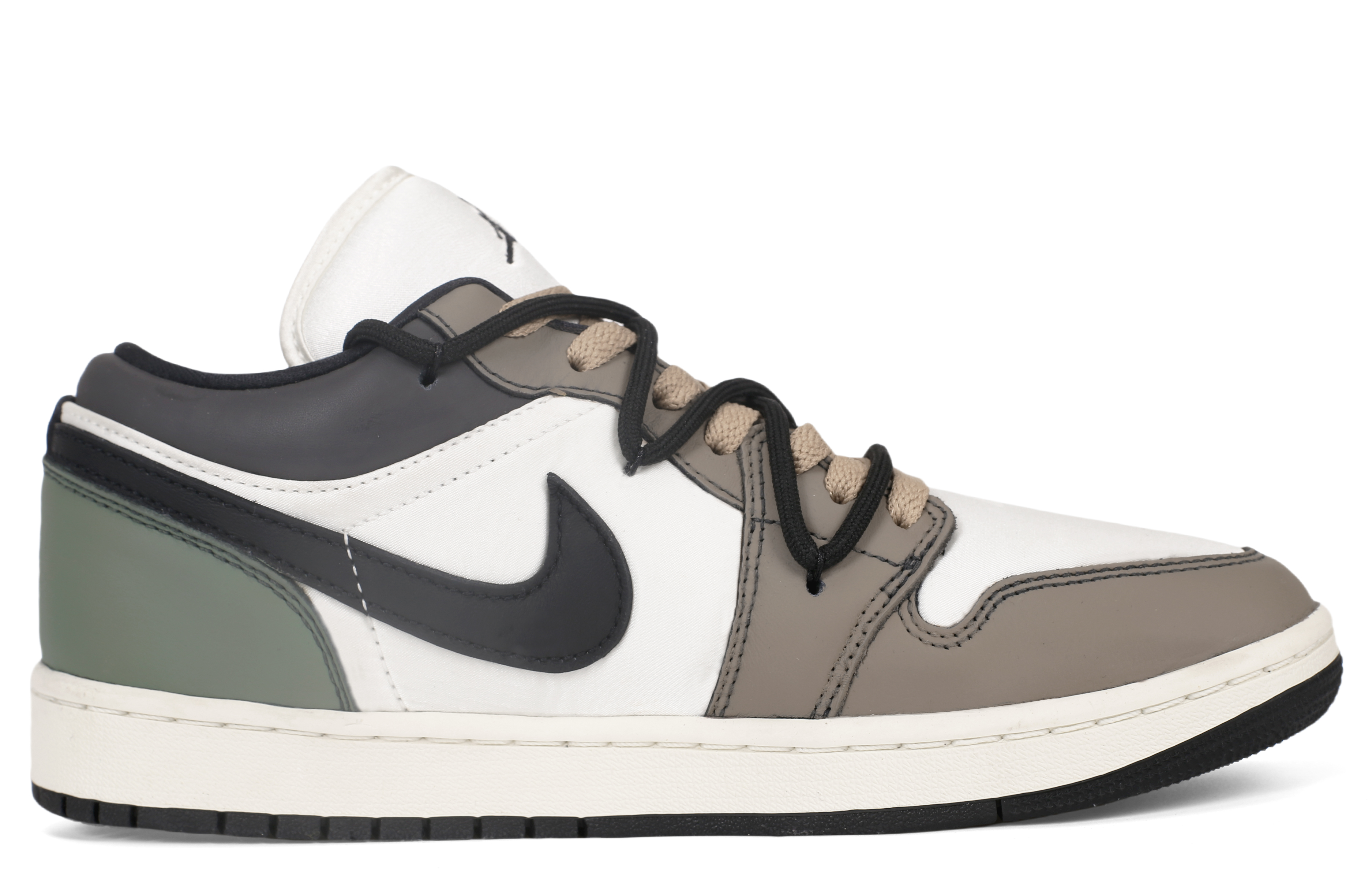 Jordan Air Jordan 1 Low-Top Vintage Basketball Shoes Unisex White Brown