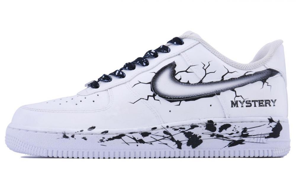Nike Air Force 1 Secret Realm SDS Slip-Resistant Cushioning Wear-Resistant Low-Top Skateboard Shoes GS White