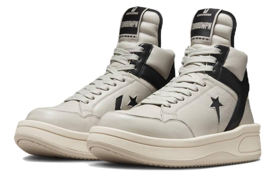 Turbowpn Rick Owens x Drkshdw Converse Mid 'Oyster Black' купить в интернет-магазине Yoocart с быстрой доставкой по России.