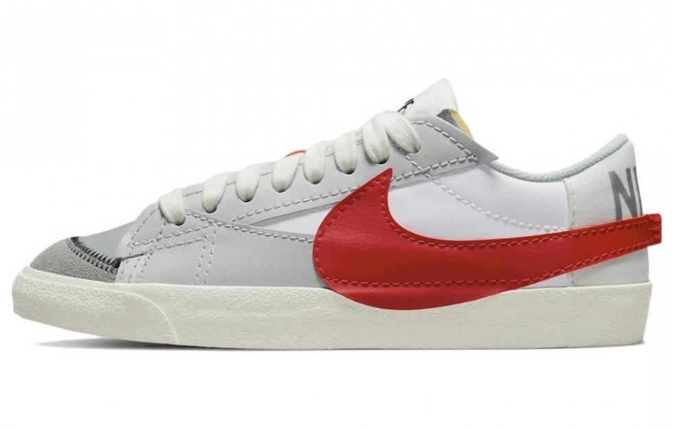 Nike Blazer Low 77 Jumbo White Photon Dust Light Smoke Grey University Red