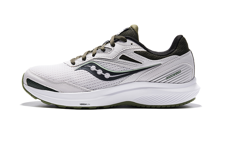 Saucony Cohesion Cohesion 16 Cushioning Low-Top Casual Running Shoes Men's Light Gray Black