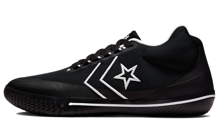 Converse All Star Bb Evo Mid Black White Outline