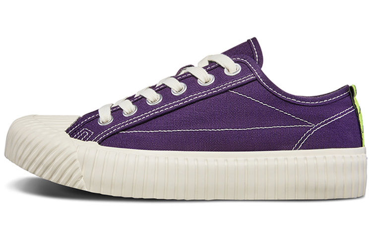Kappa Anti Slip Wear Resistant Low Top Canvas Shoes Unisex Purple