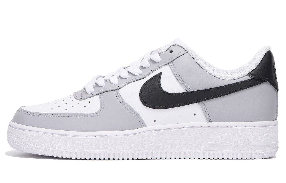 Nike Air Force 1 Coverage Slip Resistant And Abrasion Resistant Low Top Skateboard Shoes Unisex White
