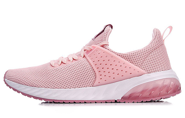 LiNing Gel Rocker Abrasion Resistant Breathable Low Top Running Shoes Women's Pink