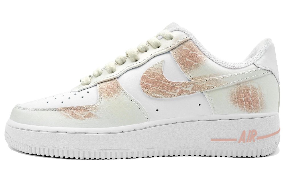 Nike Air Force 1 Thermal Coverage Low Top Skateboard Shoes Unisex White Pink