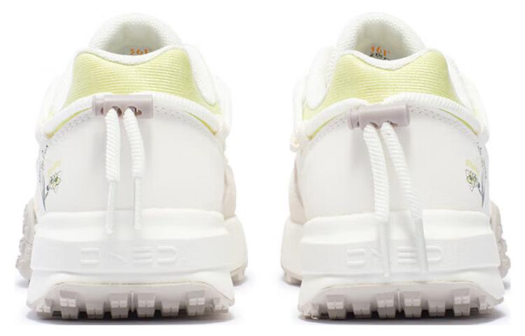 361° Anti-Slip And Wear-Resistant Breathable Low-Top Casual Shoes Women's White Green