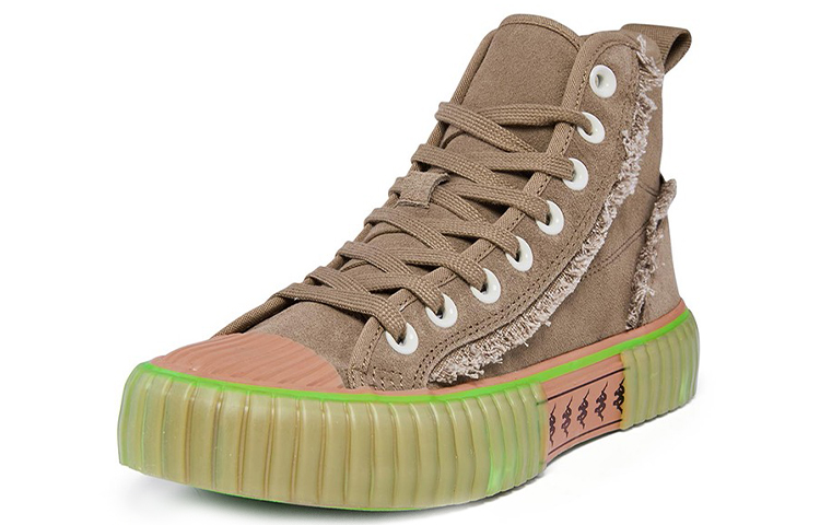 Kappa High Top Skateboard Shoes Unisex Red Brown