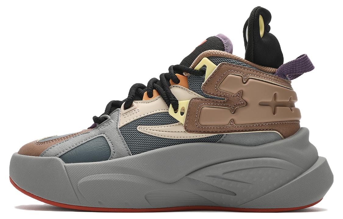 FILA FUSION THE MASH Low Top Vintage Basketball Shoes Women's Blue Black