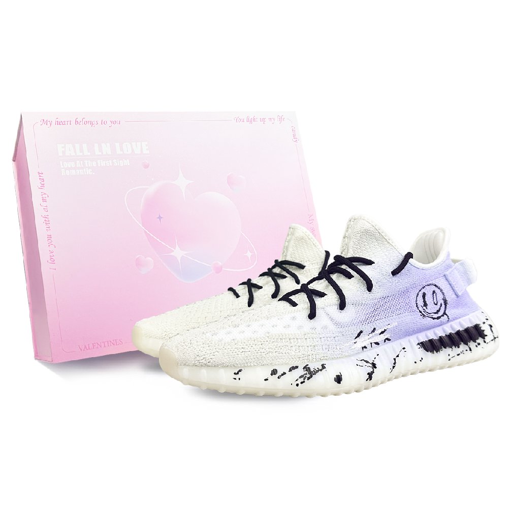 Adidas Originals Yeezy Boost 350 V2 Abrasion Resistant Low Top Casual Shoes Unisex White