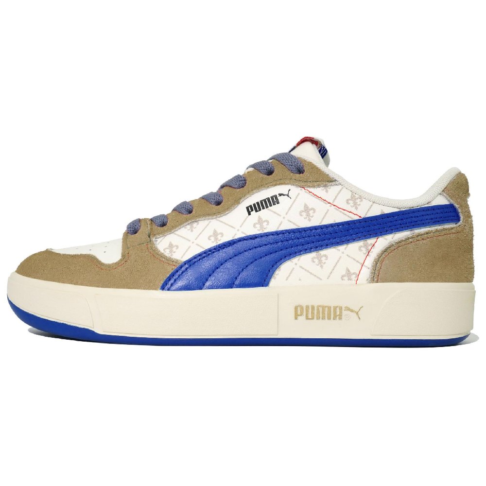 PUMA Sky LX Low Pnrm Wan Hua Nong Royal Iris Low-Top Skateboard Shoes Unisex White Gold Blue