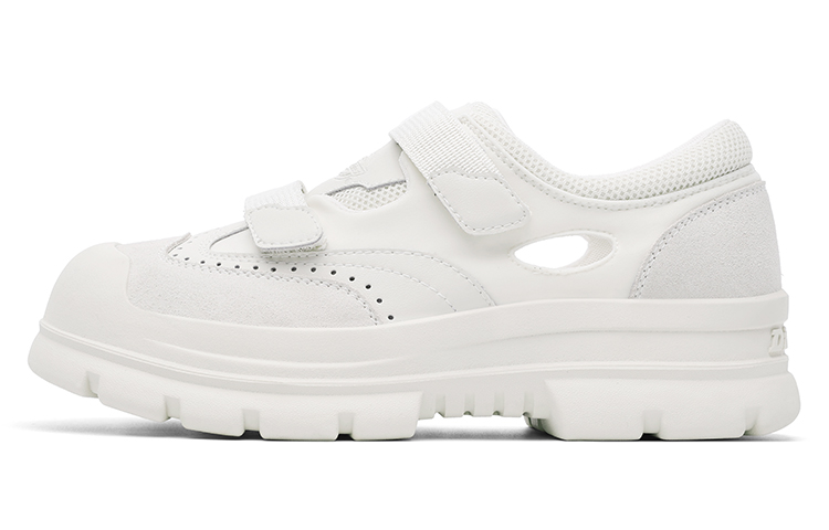Dickies Patchwork Collection Fashion Minimalist Style Design-Themed Thick Sole Skateboard Shoes Women's Beige