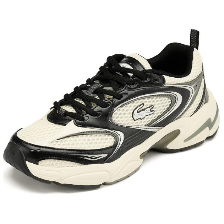 LACOSTE Wear-Resistant Low-Top Casual Shoes Women's Beige Black купить в интернет-магазине Yoocart с быстрой доставкой по России.