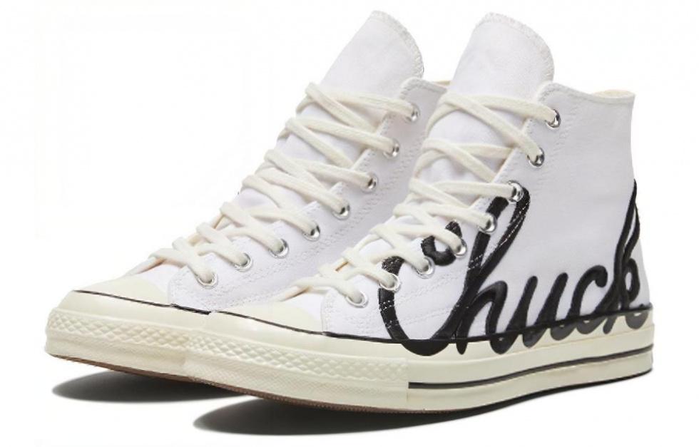 Converse Chuck 70 High 'Scripted Signature Print White Egret' купить в интернет-магазине Yoocart с быстрой доставкой по России.