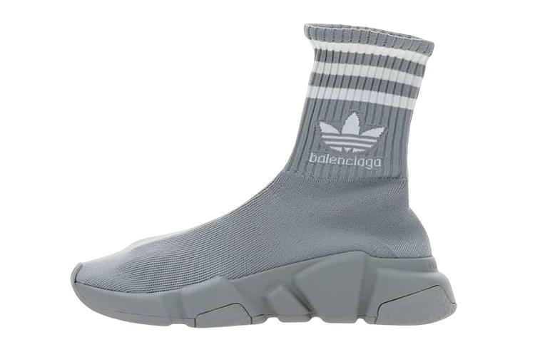 Balenciaga X Adidas Logo Embroidered Sock Sneakers Women's