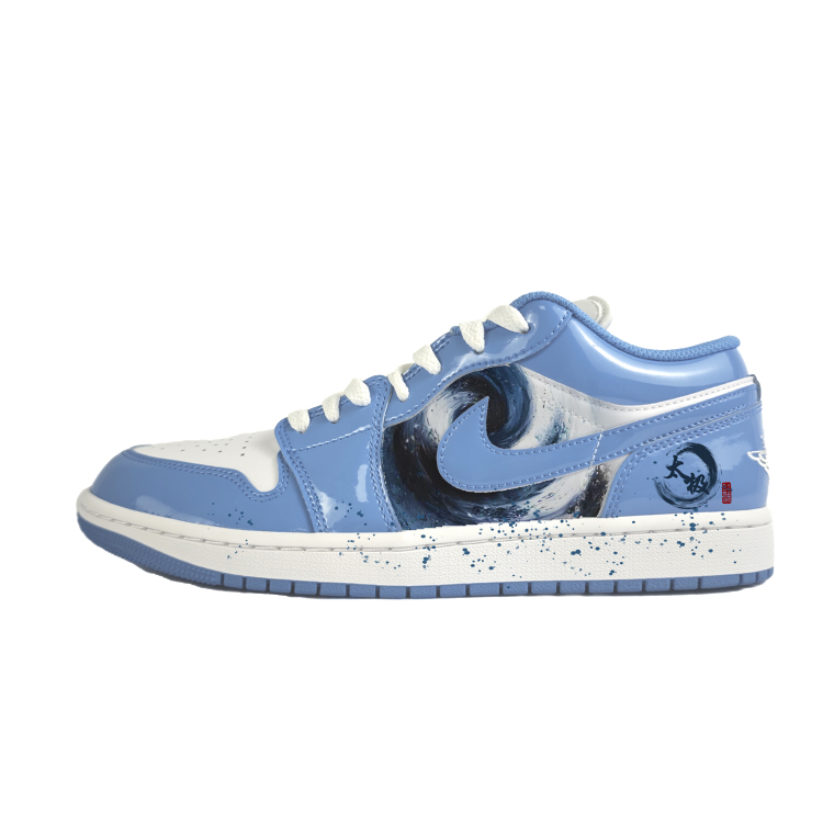 Jordan Air Jordan 1 Low 'Legend Blue' Anti-Slip Wear-Resistant Low-Top Vintage Basketball Shoes Unisex Blue