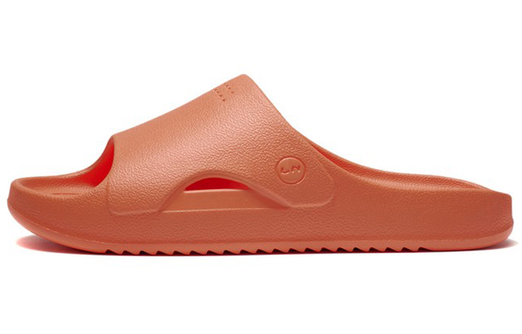 LiNing Rubber Sole EVA Quiet Slide Slippers Men's Orange