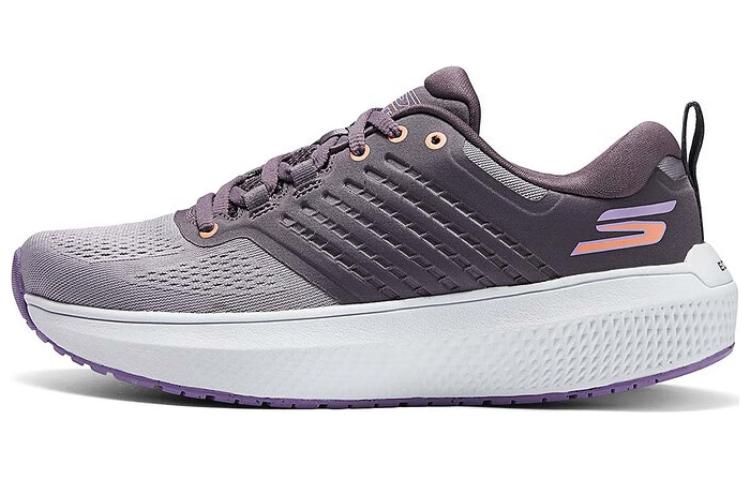 Skechers Cushioned Wear-Resistant Breathable Low-Top Casual Shoes Women's Gray Purple