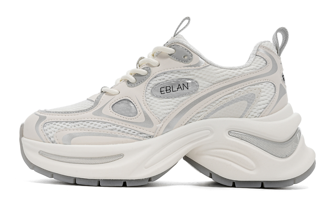EBLAN Height Increasing Low-Top Chunky Sneakers Women's Silver купить в интернет-магазине Yoocart с быстрой доставкой по России.