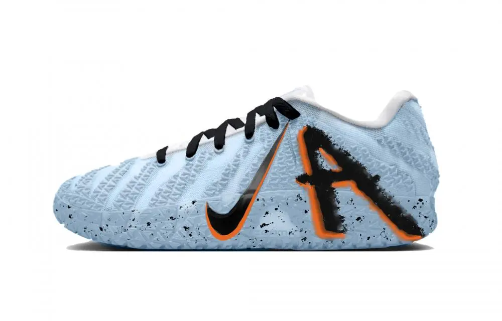 Nike Ja Morant 3 Gray Bear Low top Basketball Shoes Men's Gray Blue