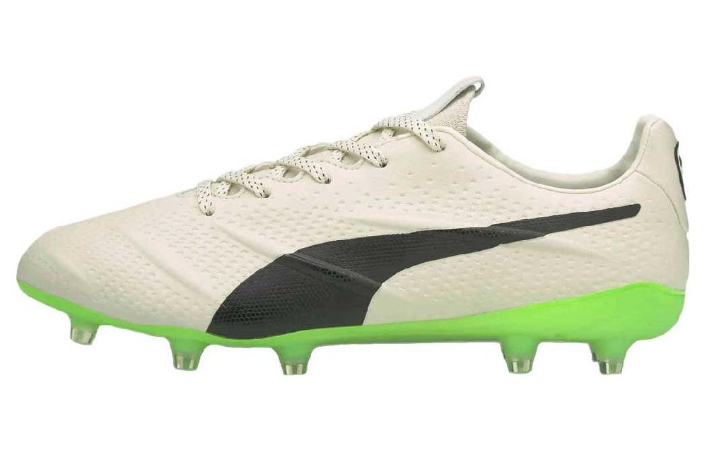 PUMA King Platinum 21 Vegan Fg Ag 'Ivory Glow Green Glare'