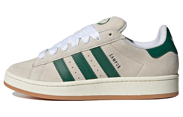 Adidas Campus 00s Crystal White Dark Green Women's
