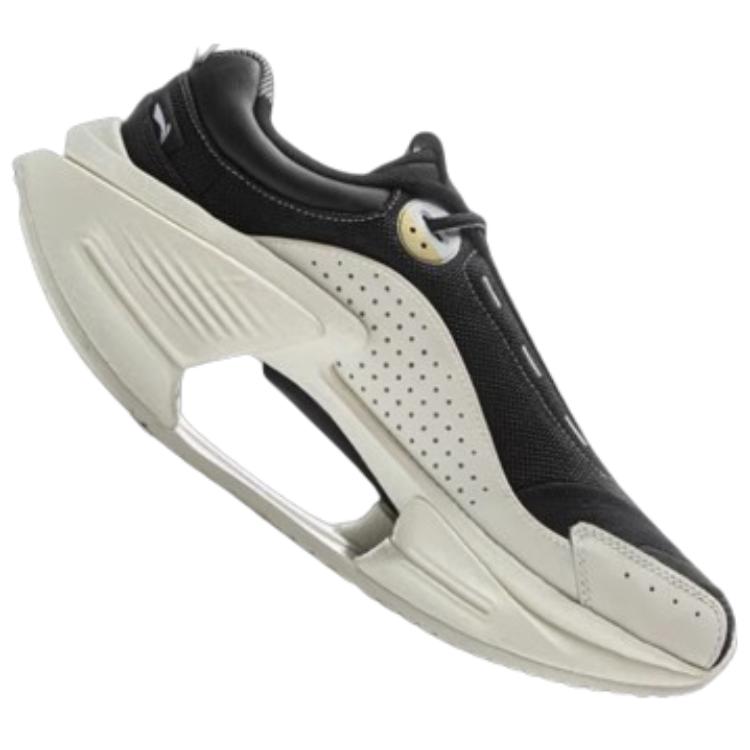 LiNing Jueying CRC 2.0 Anti-Slip And Wear-Resistant Height Increasing Low-Top Casual Shoes Men's Black White