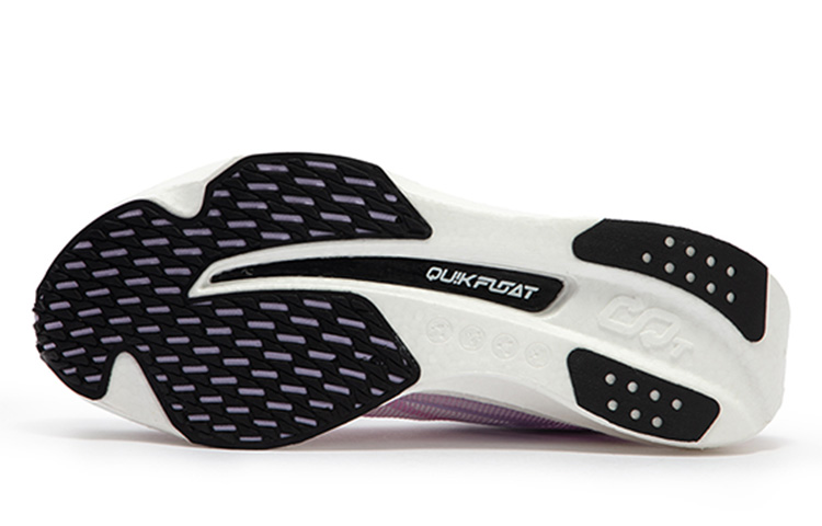 361° Speed 3 PRO Cushioning Anti-Slip Wear-Resistant Breathability Low-Top Running Shoes Unisex White Purple