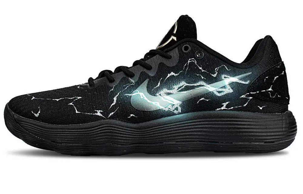 Nike Hyperdunk 2017 Abrasion Resistant Low top Basketball Shoes Men's Black
