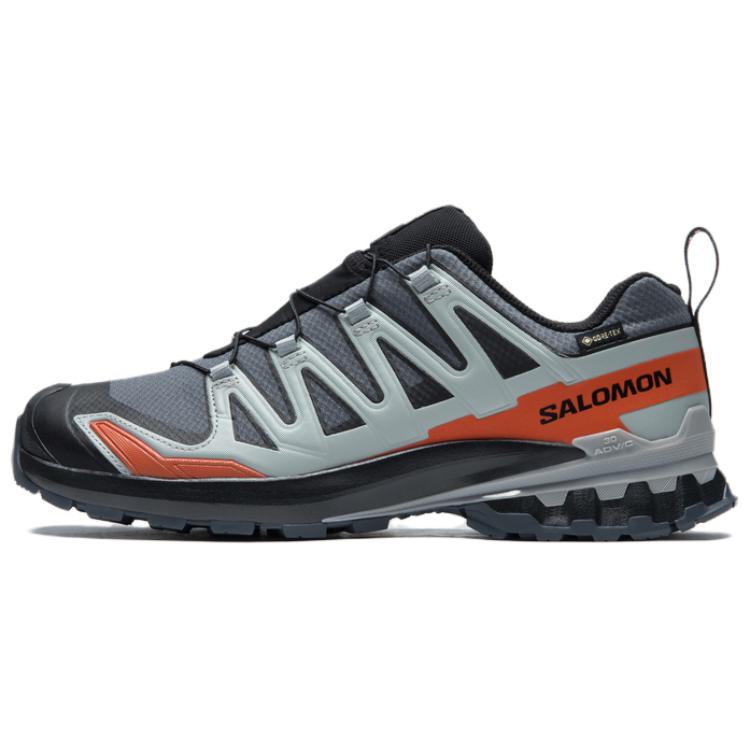 SALOMON XA Pro 3D V9 Anti-Slip Wear-Resistant Low-Top Trekking Shoes Men's Gray Blue
