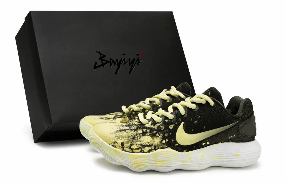 Nike Hyperdunk 2017 Basketball Shoes Men's Low top Yellow/Black