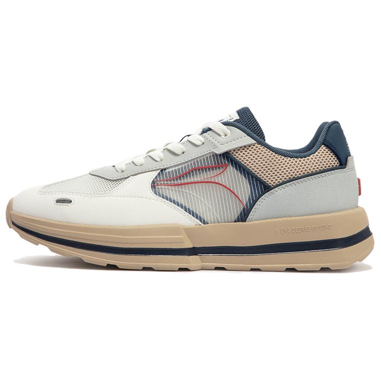 361° Anti Slip Wear Resistant Low Top Casual Shoes Men's White Blue
