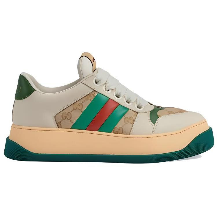 GUCCI Screener 'GG Motif Beige Green'
