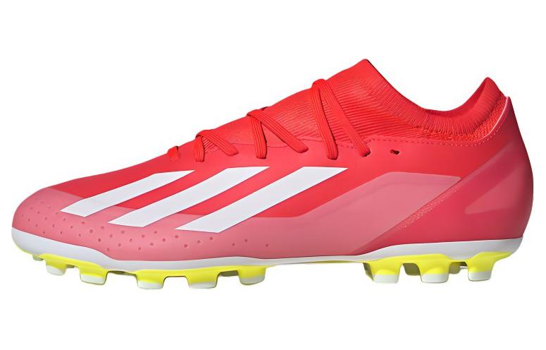 Adidas X CRAZYFAST LEAGUE AG Artificial Ground Cushioning, Wear Resistant Soccer Shoes Unisex Red White