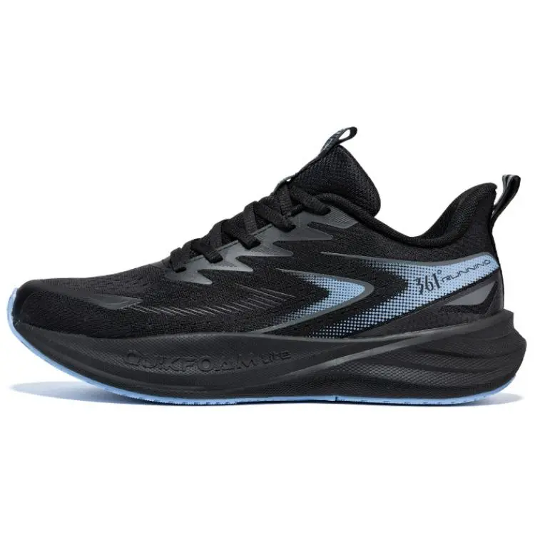 361° Speed Surge Float 1.0 Abrasion Resistant Breathable Slip Resistant Low top Casual Running Shoes Men's Black Blue