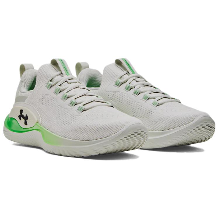Under Armour Cushioning Anti-Slip And Wear-Resistant Low-Top Training Shoes Men's White Green