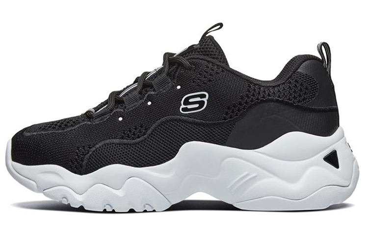 Skechers D Lites 3.0 Low Top Daddy Shoes Black Women's