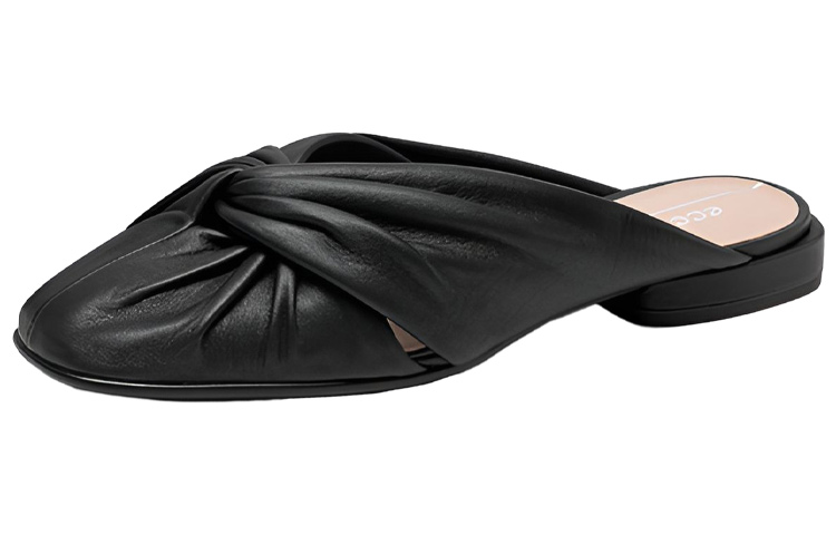 Ecco Rubber Sole Abrasion Resistant Closed Toe Slippers Women's Black