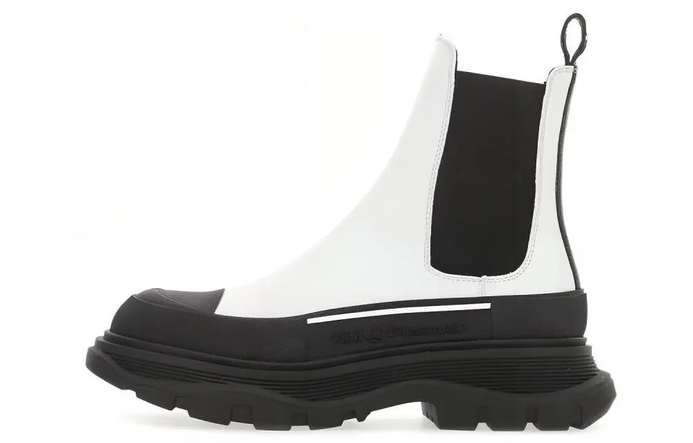 Alexander McQueen Tread Slick Boot White Black Women's