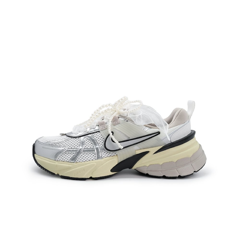Nike V2K Run Low Top Running Shoes Women's Silver