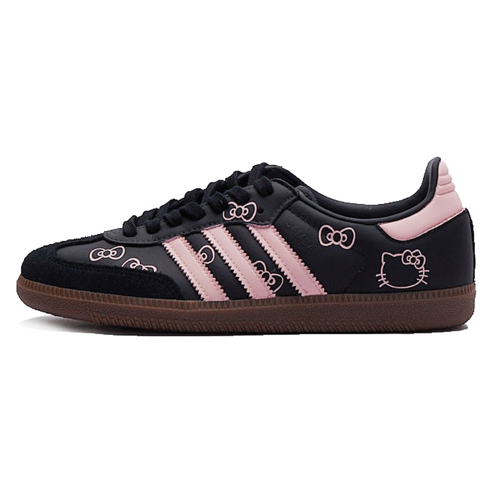 Adidas Originals SAMBA OG Bubble Jellyfish, Cocoa Kitten Abrasion Resistant Low top Skateboard Shoes Unisex Black Pink