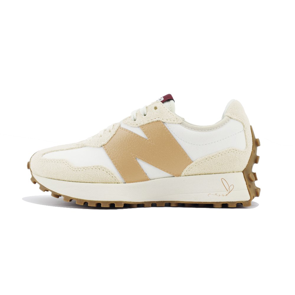 New Balance NB 327 Abrasion Resistant Low Top Casual Running Shoes Women's White Yellow